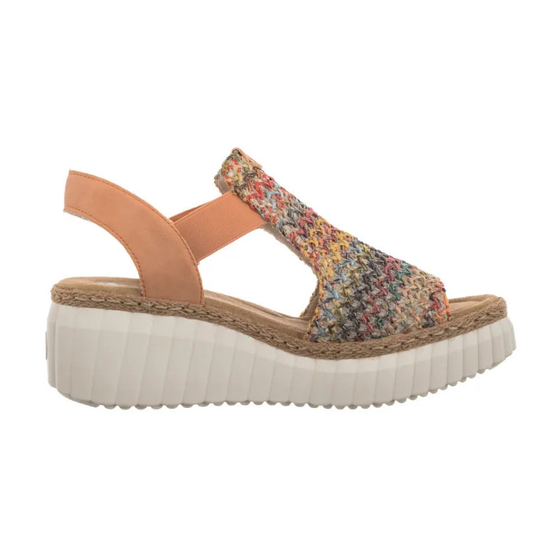 Rieker Pomarańczowe 69172-92 Multi (RI268-b) batai