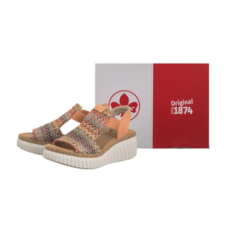 Rieker Pomarańczowe 69172-92 Multi (RI268-b) batai