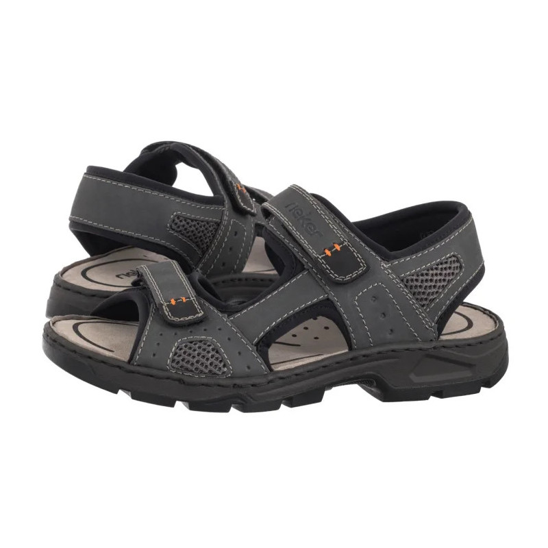 Rieker Brązowe 26156-25 Brown Combination (RI104-c) sandalai