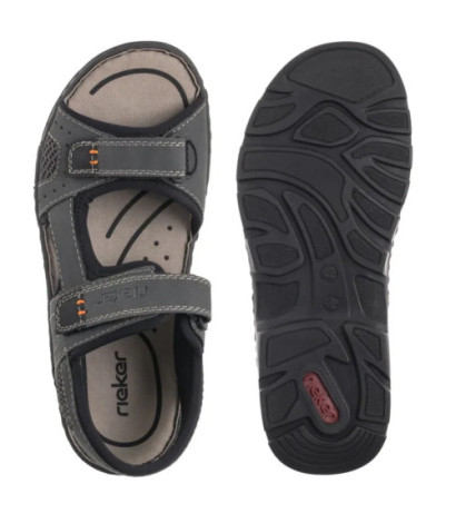 Rieker Brązowe 26156-25 Brown Combination (RI104-c) sandalai
