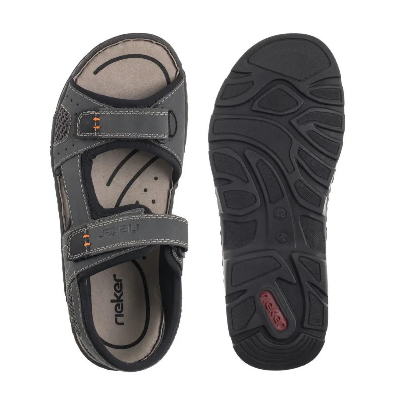 Rieker Brązowe 26156-25 Brown Combination (RI104-c) sandalai