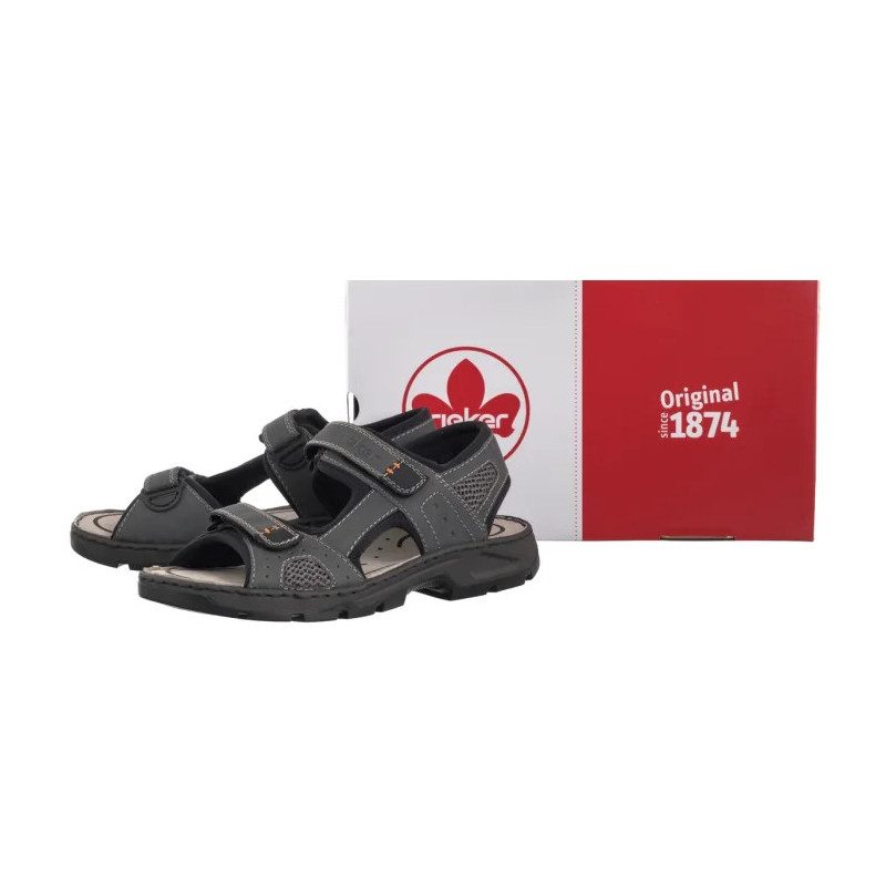 Rieker Brązowe 26156-25 Brown Combination (RI104-c) sandalai