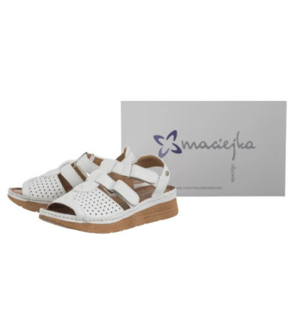 Maciejka Białe L6847-11/00-1 (MA1352-a) sandalai