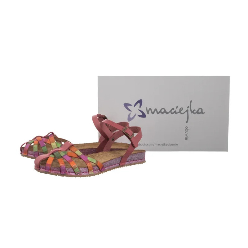 Maciejka Różowe/Multikolor 03074-39/00-0 (MA1354-a) sandalai