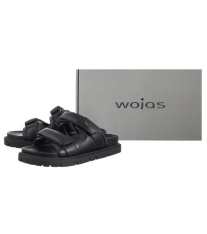 Wojas Czarne 74136-51 (WO284-a) Moteriški batai/šlepetės