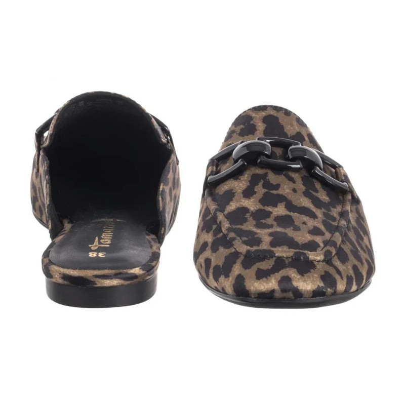 Tamaris Brązowe 1-27303-44 360 Leopard (TM547-a) Moteriški batai/šlepetės