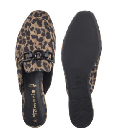 Tamaris Brązowe 1-27303-44 360 Leopard (TM547-a) Moteriški batai/šlepetės