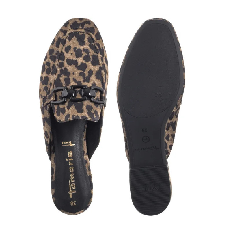 Tamaris Brązowe 1-27303-44 360 Leopard (TM547-a) Moteriški batai/šlepetės