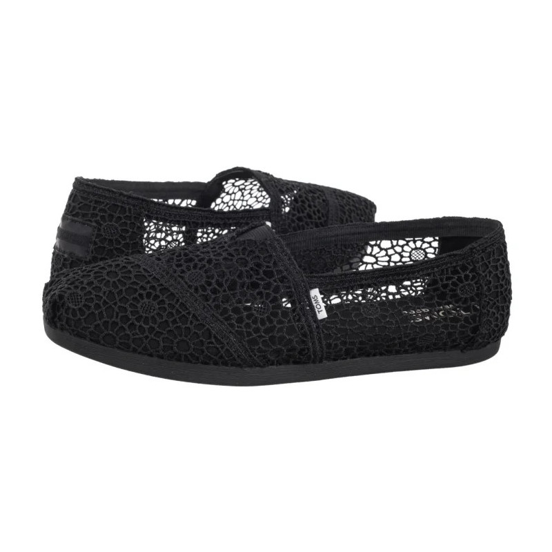 Toms Alpargata Black Moroccan Crochet 10016254 (TS47-a) bateliai