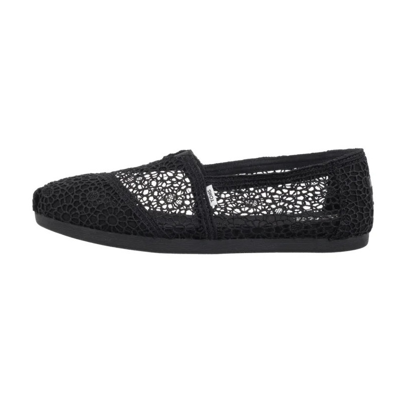 Toms Alpargata Black Moroccan Crochet 10016254 (TS47-a) bateliai
