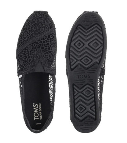 Toms Alpargata Black Moroccan Crochet 10016254 (TS47-a) bateliai