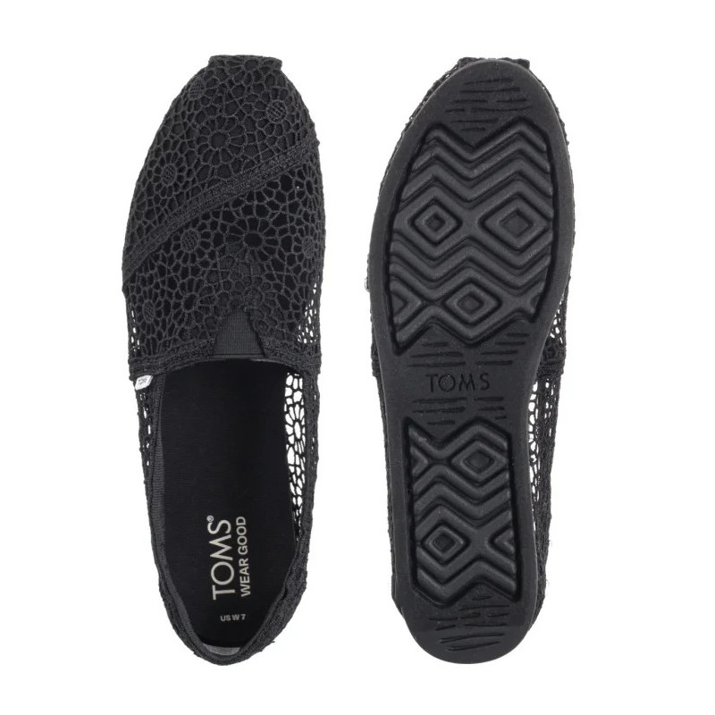 Toms Alpargata Black Moroccan Crochet 10016254 (TS47-a) bateliai