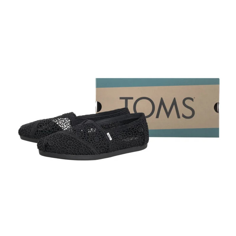 Toms Alpargata Black Moroccan Crochet 10016254 (TS47-a) bateliai