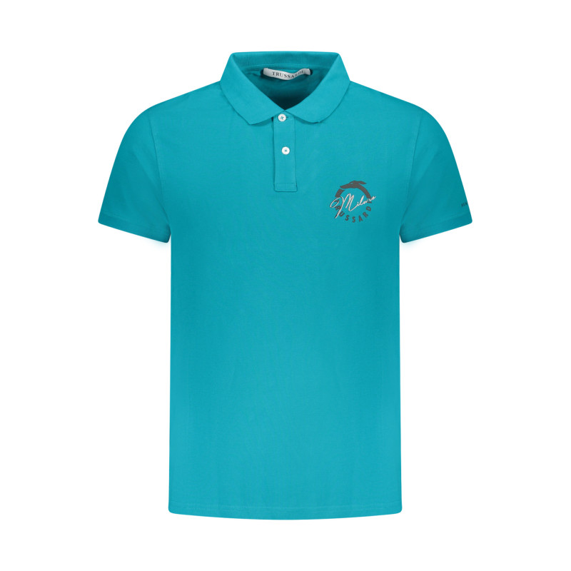 Trussardi polo marškinėliai TRU25MPL01 Žydra