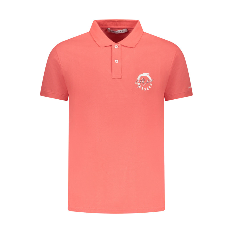 Trussardi polo marškinėliai TRU25MPL01 Rožinė