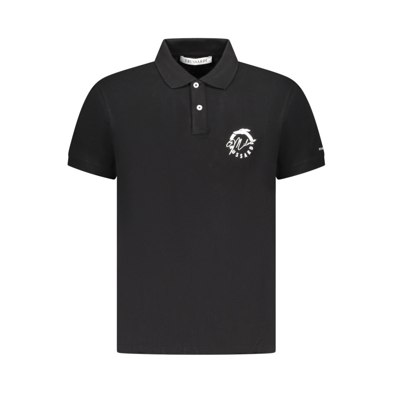 Trussardi polo marškinėliai TRU25MPL01 Juoda