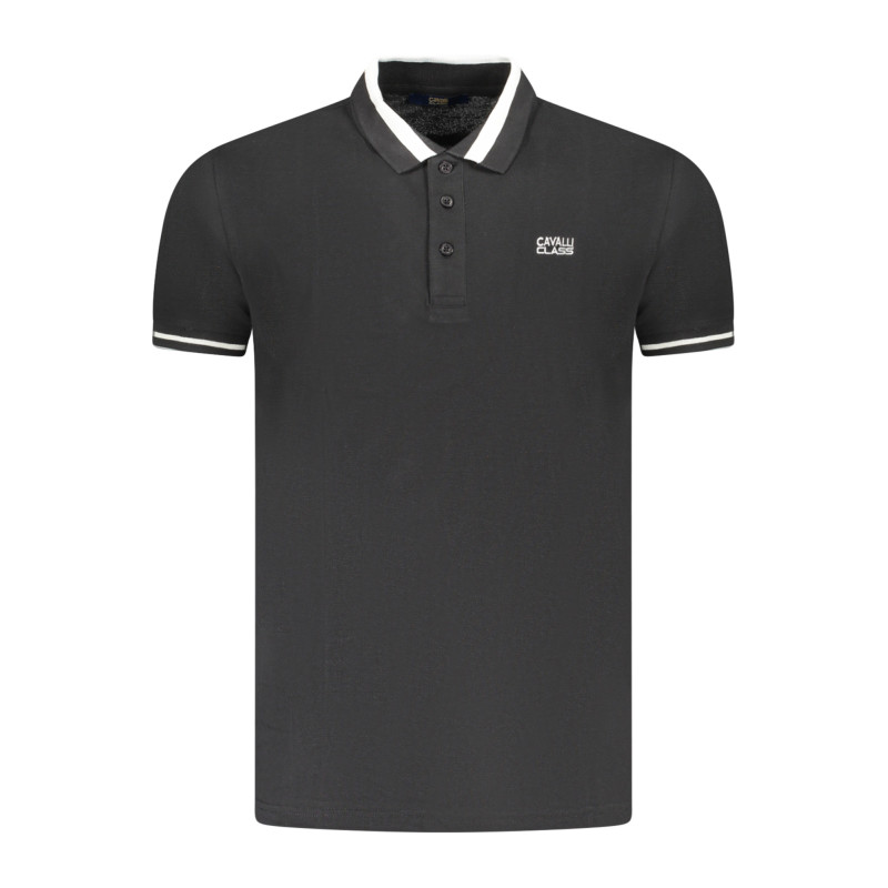 Cavalli class polo marškinėliai TXT64RKB002 Juoda