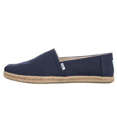 Toms Alpargata Rope Navy Recycled Cotton Slubby Woven 10019912 (TS49-a) batai