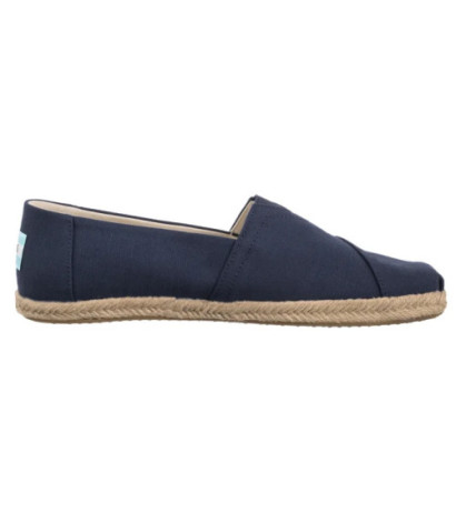 Toms Alpargata Rope Navy Recycled Cotton Slubby Woven 10019912 (TS49-a) batai