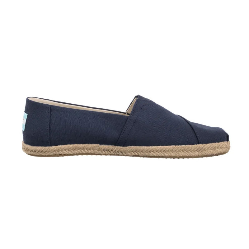 Toms Alpargata Rope Navy Recycled Cotton Slubby Woven 10019912 (TS49-a) batai
