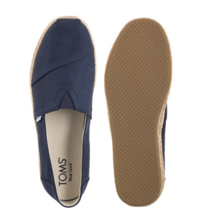 Toms Alpargata Rope Navy Recycled Cotton Slubby Woven 10019912 (TS49-a) batai