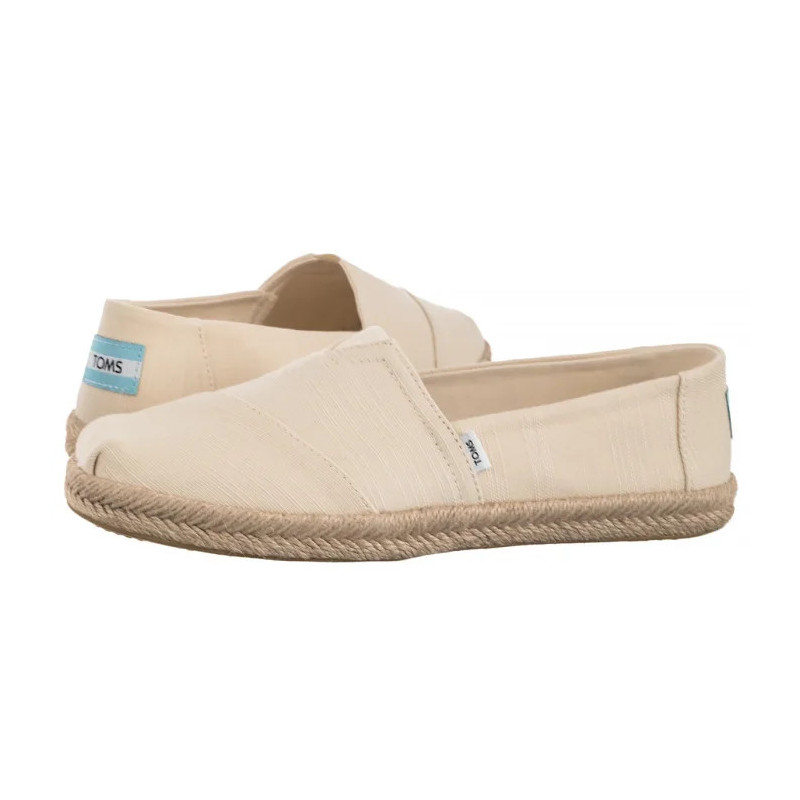 Toms Alpargata Rope Natural Recycled Cotton Slubby Woven 10019682 (TS45-c) sportiniai bateliai