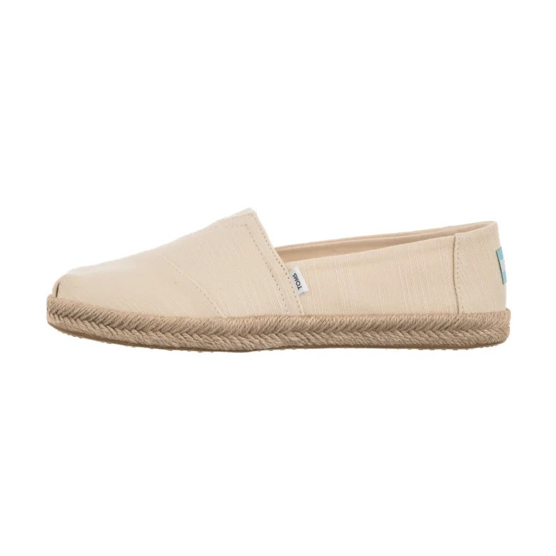 Toms Alpargata Rope Natural Recycled Cotton Slubby Woven 10019682 (TS45-c) sportiniai bateliai