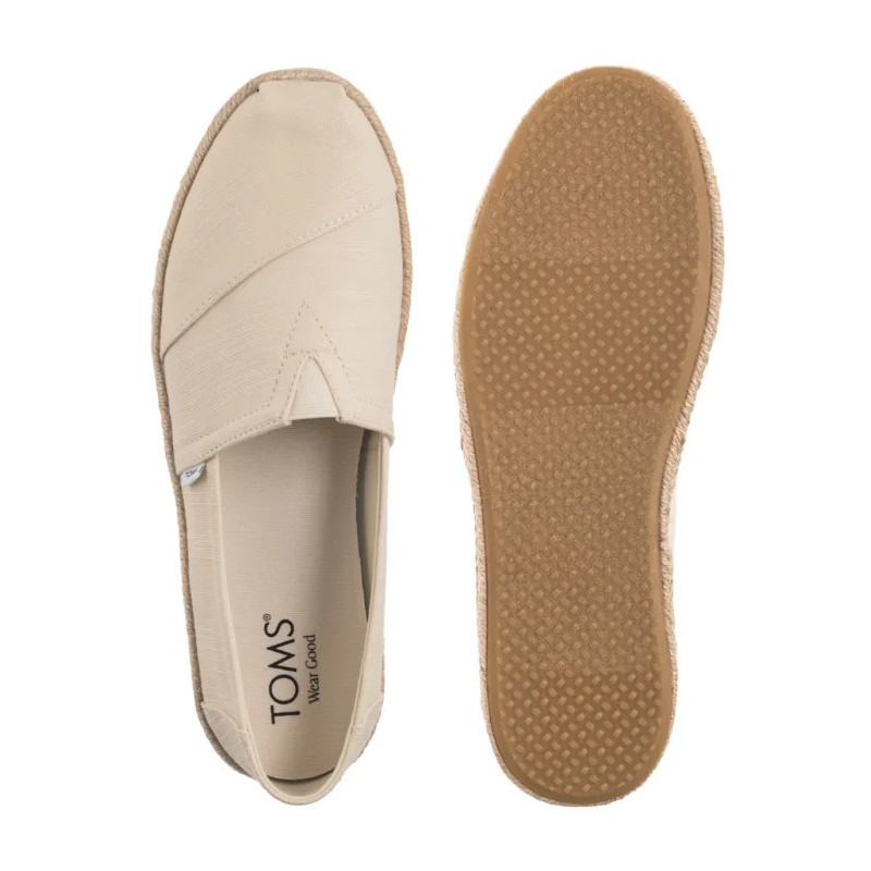 Toms Alpargata Rope Natural Recycled Cotton Slubby Woven 10019682 (TS45-c) sportiniai bateliai