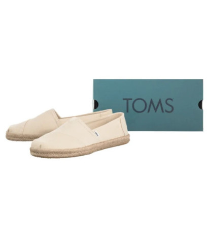 Toms Alpargata Rope Natural Recycled Cotton Slubby Woven 10019682 (TS45-c) sportiniai bateliai
