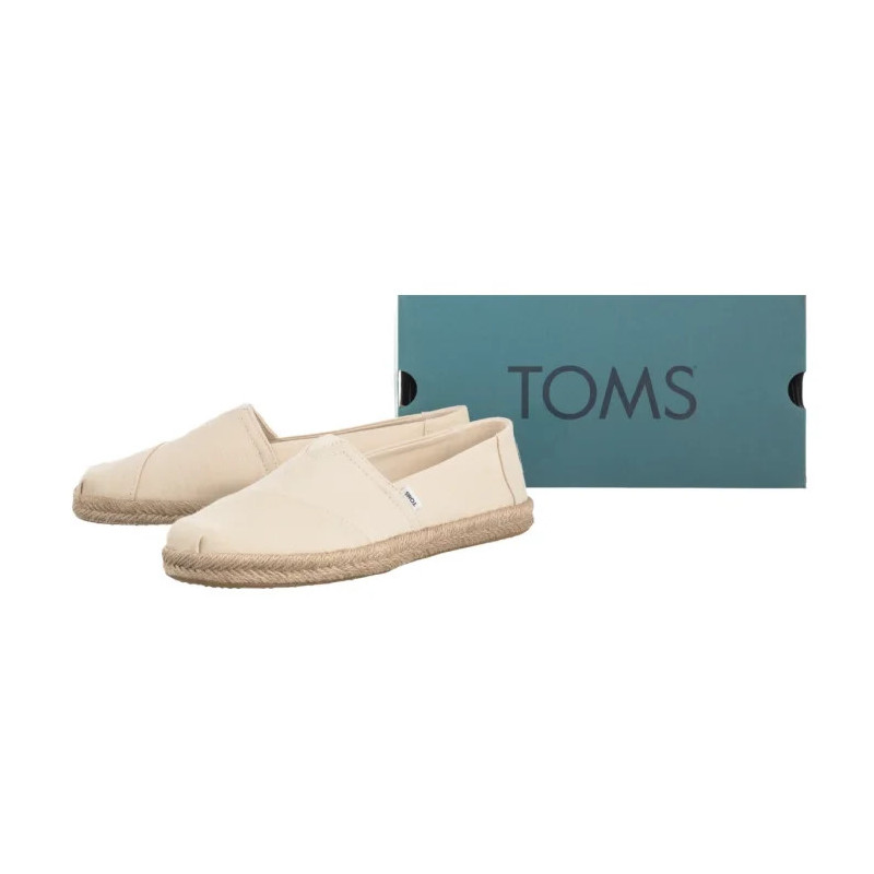 Toms Alpargata Rope Natural Recycled Cotton Slubby Woven 10019682 (TS45-c) sportiniai bateliai