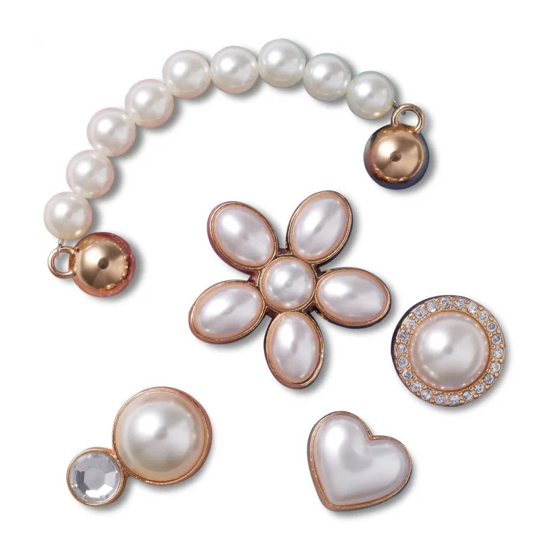 Crocs Jibbitz™ Dainty Pearl Jewelry 5-Pack 10013133 (CR362-a) aksesuaras