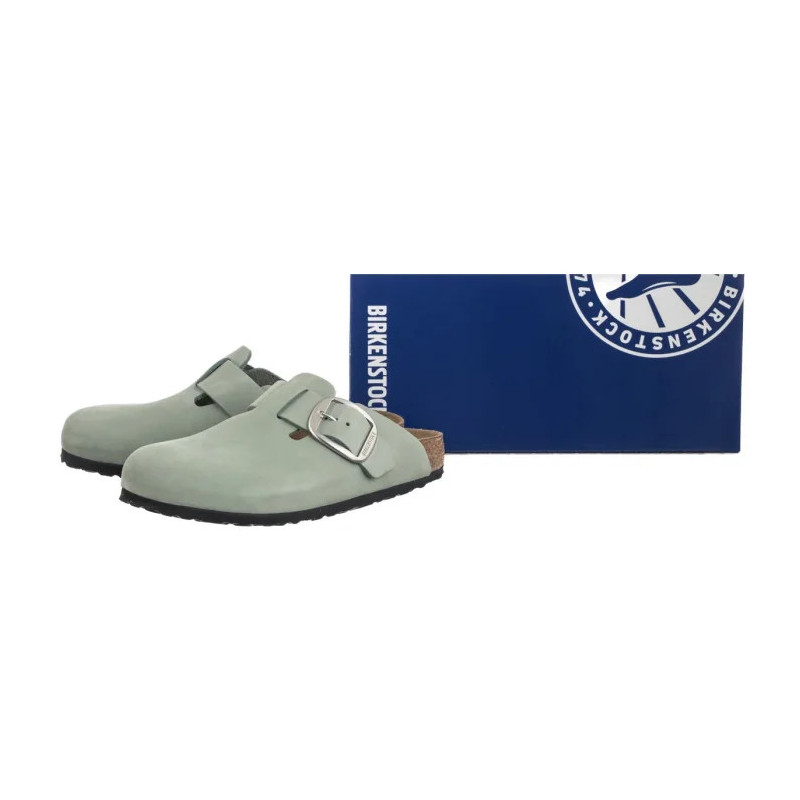 Birkenstock Boston Big Buckle Pure Sage 1029303 (BK267-d) Moteriški batai/šlepetės