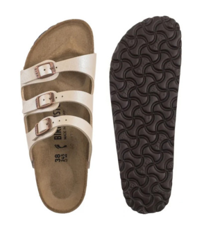 Birkenstock Florida Bs Graceful Pearl White 1029818 (BK299-b) Moteriški batai/šlepetės
