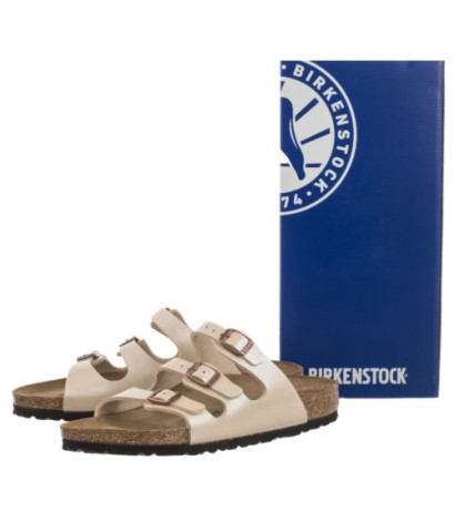 Birkenstock Florida Bs Graceful Pearl White 1029818 (BK299-b) Moteriški batai/šlepetės