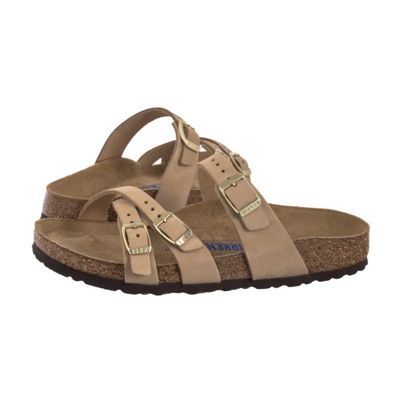 Birkenstock Franca Soft Footbed Sandcastle 1022973 (BK304-a) Moteriški batai/šlepetės