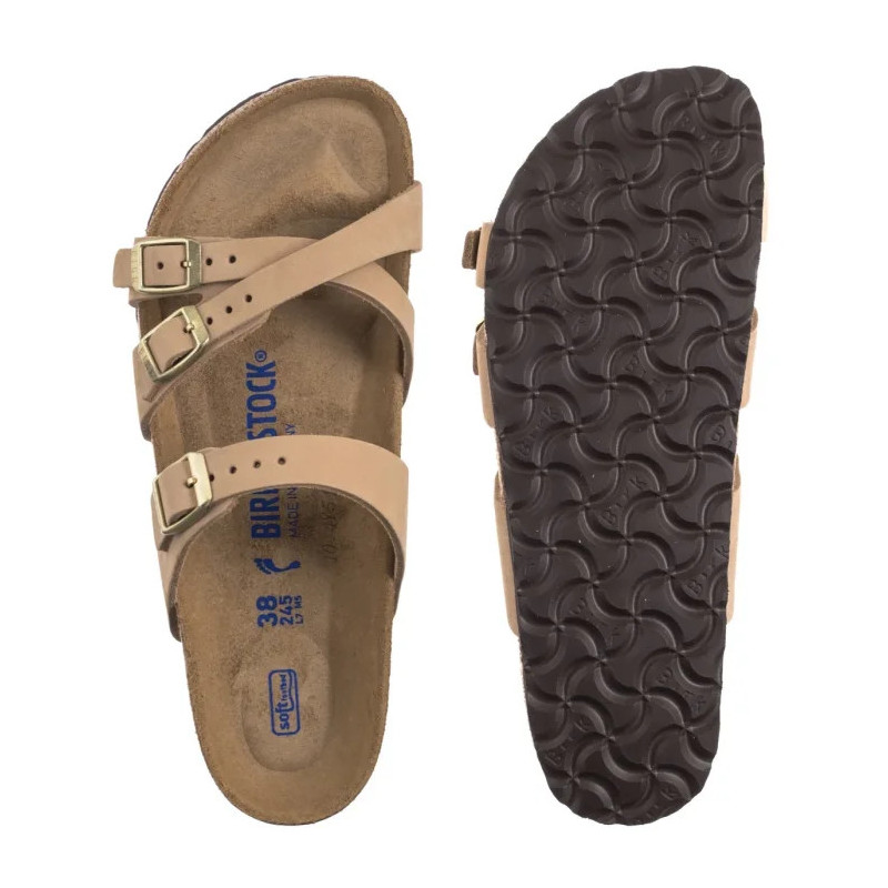 Birkenstock Franca Soft Footbed Sandcastle 1022973 (BK304-a) Moteriški batai/šlepetės