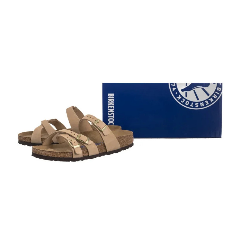 Birkenstock Franca Soft Footbed Sandcastle 1022973 (BK304-a) Moteriški batai/šlepetės