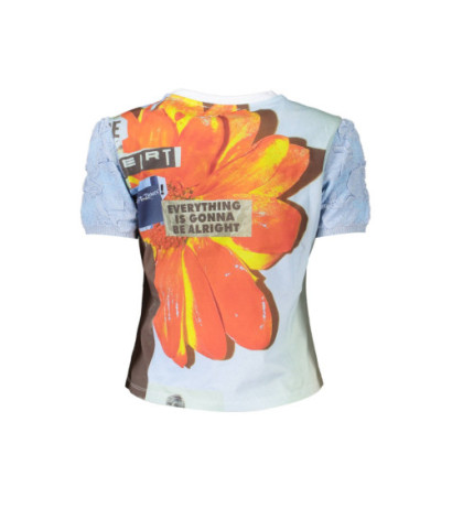 Desigual marškinėliai 23SWTK69 Žydra