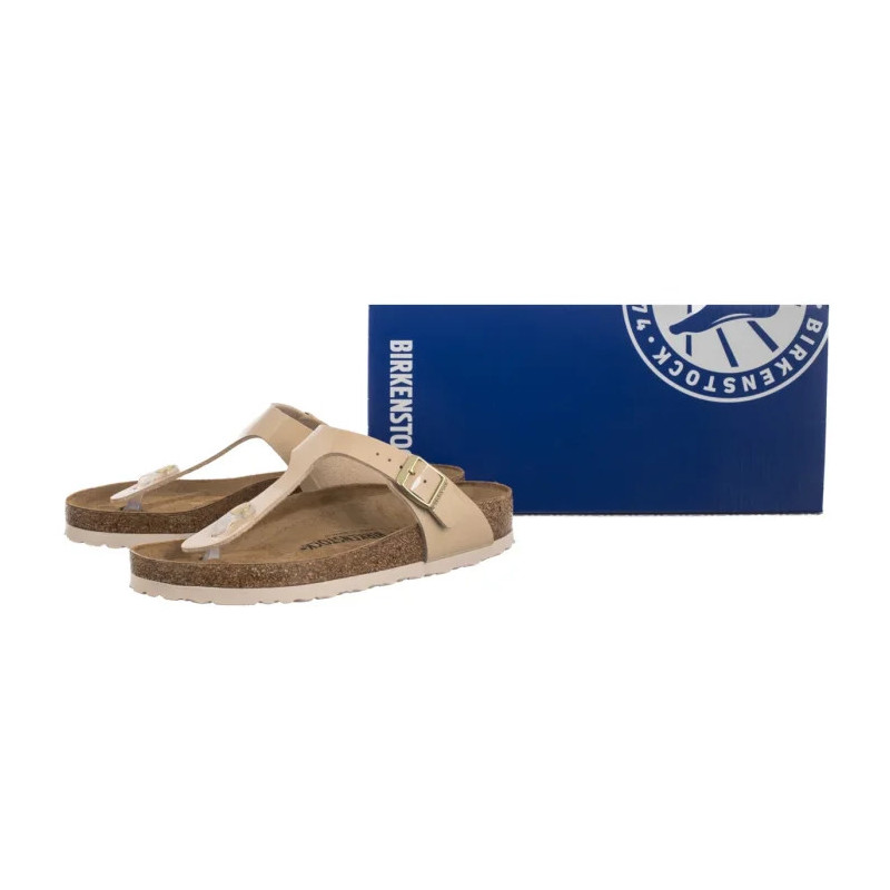 Birkenstock Gizeh Patent Patent Sand 1013075 (BK51-f) šlepetės
