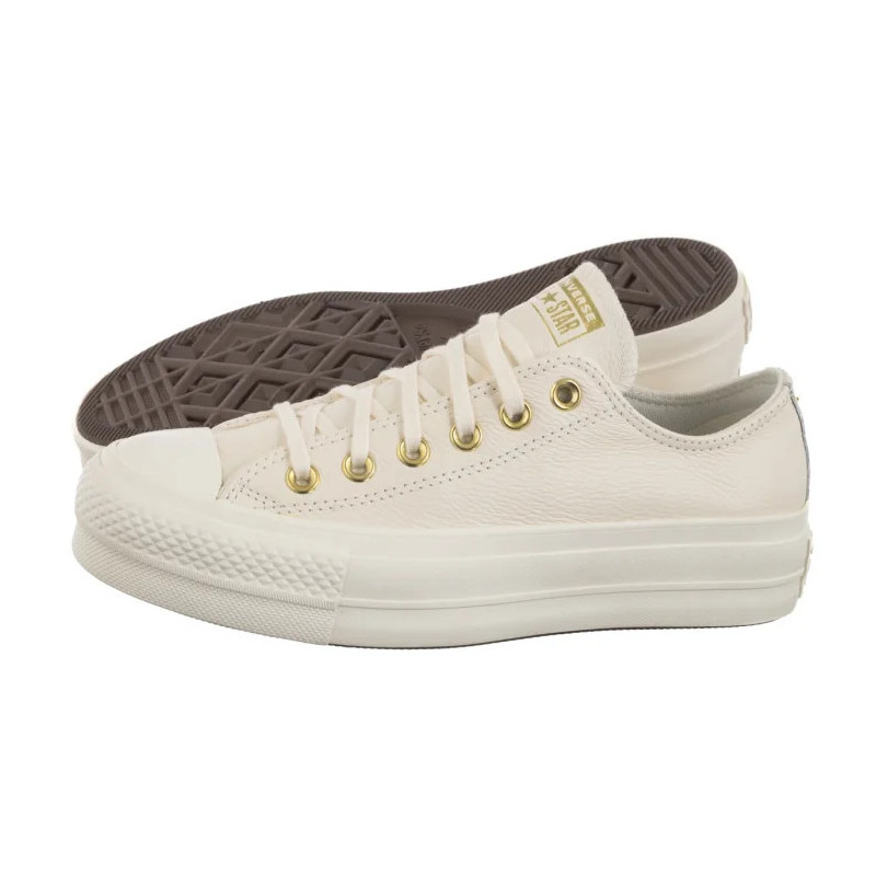 Converse CTAS Lift Ox Egret/Egret/Gold A12765C (CO766-a) bateliai