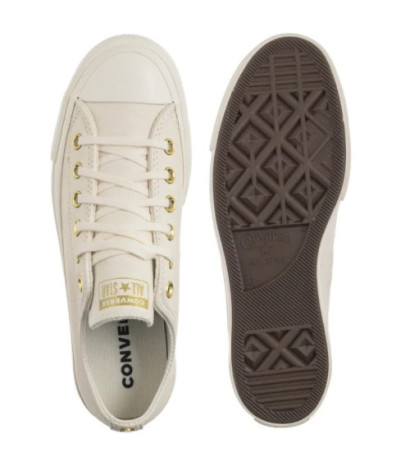 Converse CTAS Lift Ox Egret/Egret/Gold A12765C (CO766-a) bateliai