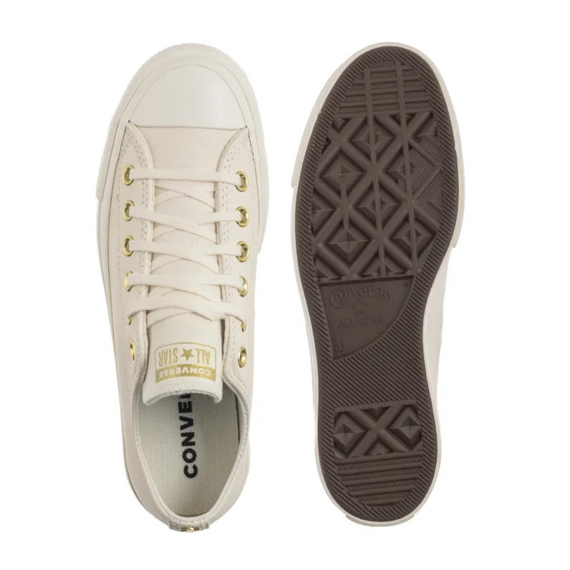 Converse CTAS Lift Ox Egret/Egret/Gold A12765C (CO766-a) bateliai