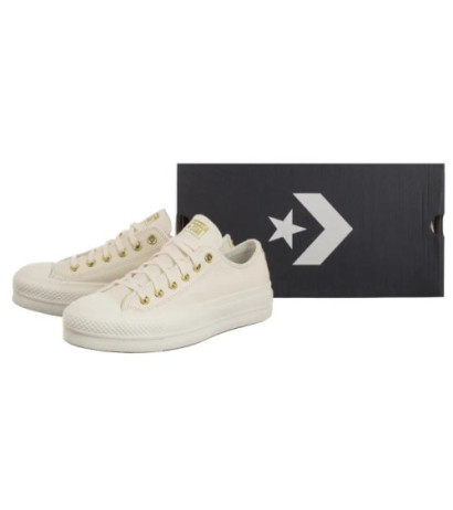 Converse CTAS Lift Ox Egret/Egret/Gold A12765C (CO766-a) bateliai