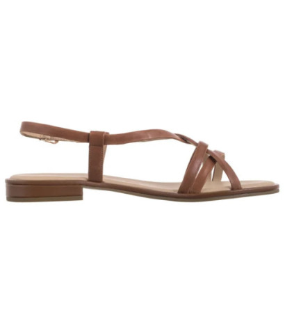 Caprice Brązowe 9-28100-44 303 Cognac Nappa (CP438-b) sandalai