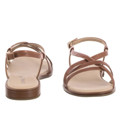 Caprice Brązowe 9-28100-44 303 Cognac Nappa (CP438-b) sandalai