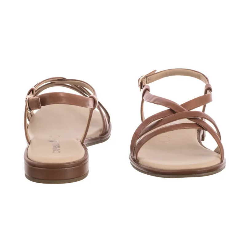 Caprice Brązowe 9-28100-44 303 Cognac Nappa (CP438-b) sandalai