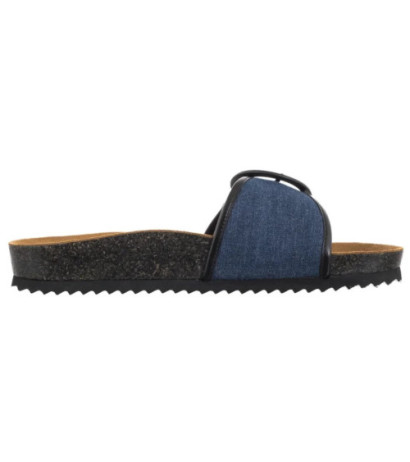 Caprice Granatowe 9-27400-44 891 Jeans/Black  (CP442-a) Moteriški batai/šlepetės