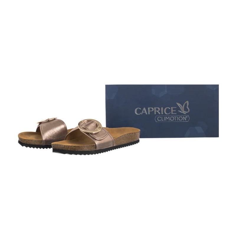 Caprice Złote 9-27401-44 341 Taupe Metallic (CP443-a) Moteriški batai/šlepetės