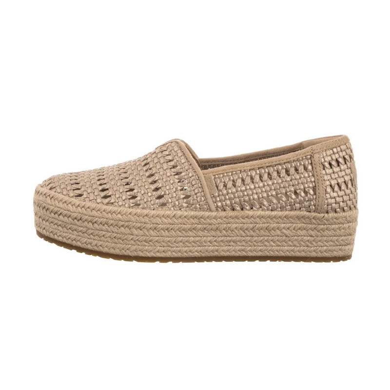 Toms Valencia Champagne Metallic Basket Weave 10021921 (TS52-a) bateliai