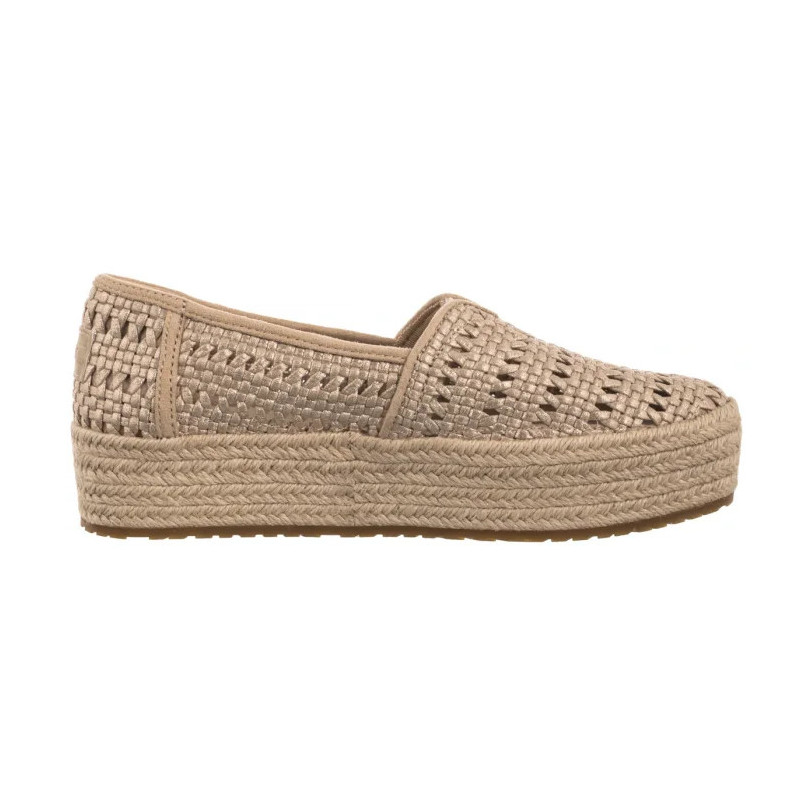 Toms Valencia Champagne Metallic Basket Weave 10021921 (TS52-a) bateliai